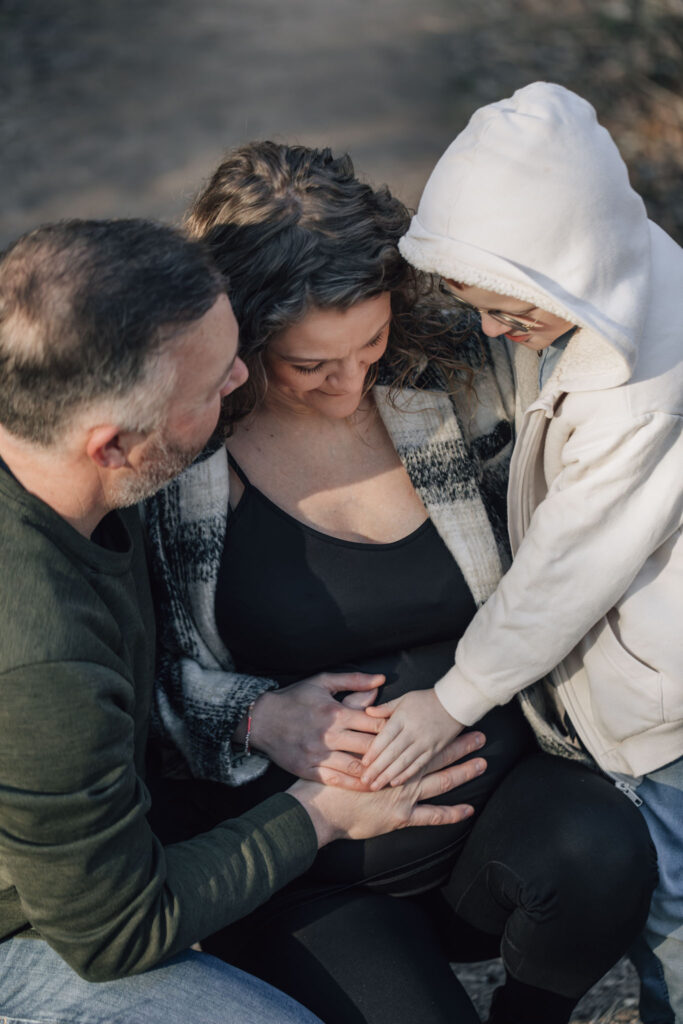 gravidfotografering-henriette-og-familie